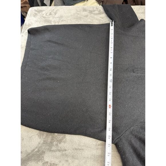 Polo Ralph Lauren 100% Cashmere Half Zip Sweater Black Women’s Size L - Picture 6 of 9